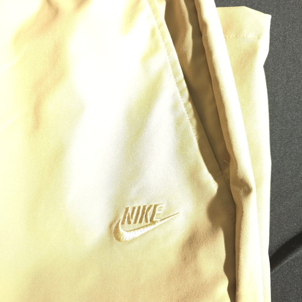 Nike Woven Chino Pants Mens Large Tan HJ1997-297 Elastic Waist Tapered Khaki - Picture 8 of 15